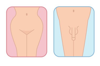 Banyo ve tuvalet için daire basit siluetleri. 
