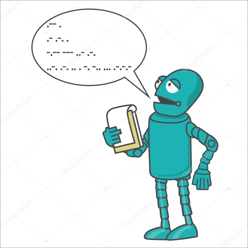 Public speaking robot. Vector 114921728