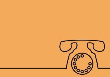 Retro telefon arka planı için