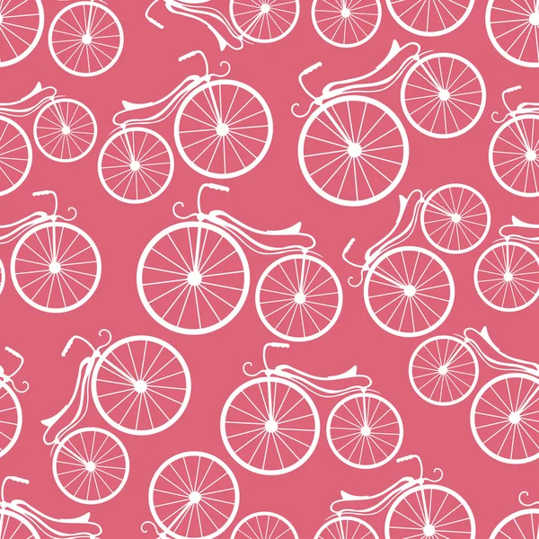 Patrón de bicicletas retro — Archivo Imágenes Vectoriales