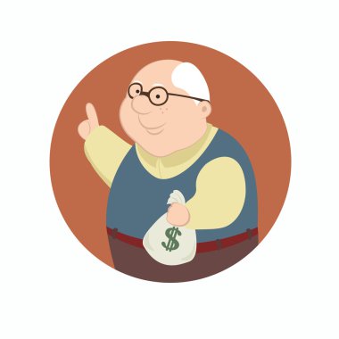  Gives wise advice about life icon clipart