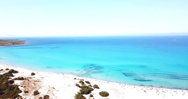 Letecký Pohled Krásnou Tropickou Pláž Modrý Oceán Krajiny — Stock video