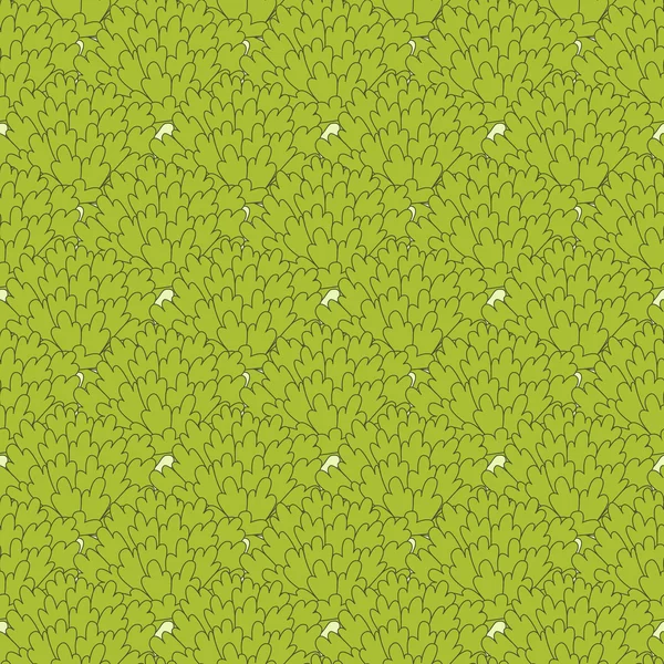 无缝模式与灌木丛 — 图库矢量图片