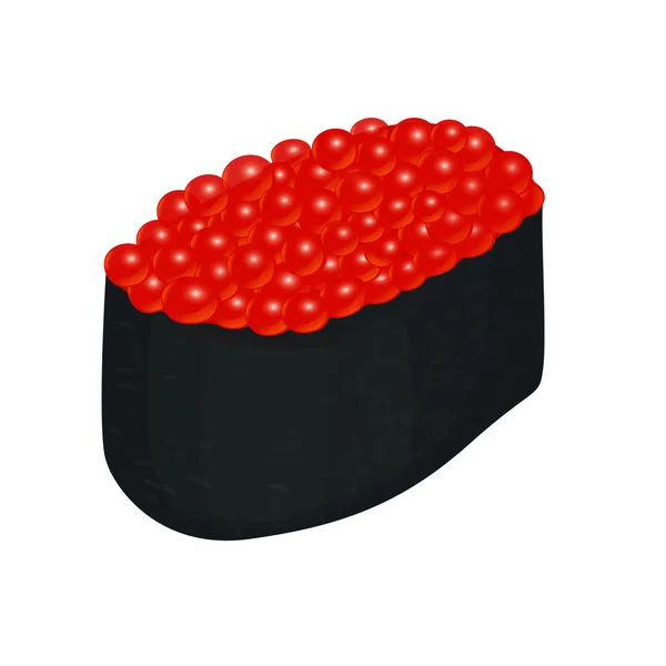 Sushi au caviar — Image vectorielle