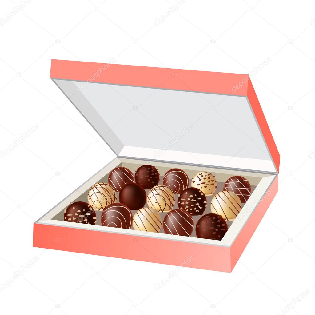Chocolate candy in a box Stock Vector Image by ©Insh1na 107020578