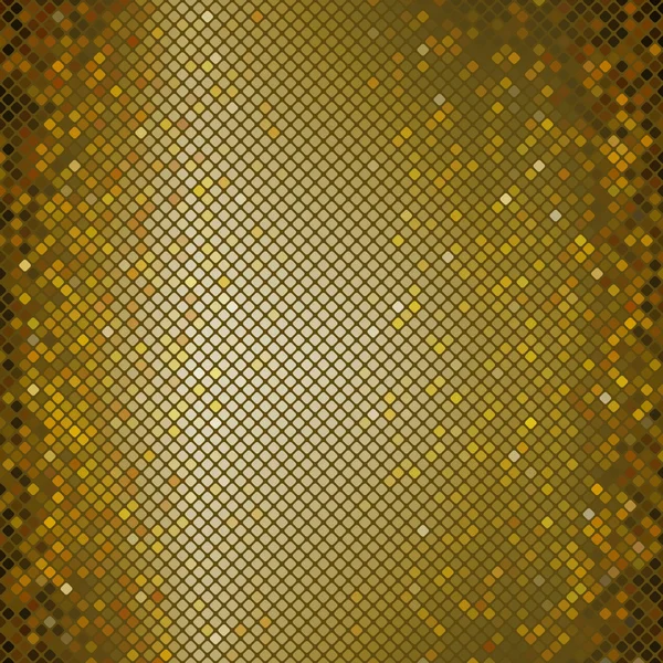 Mosaico de oro, vector de ilustración — Vector de stock