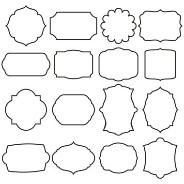 vektör grafik çerçeve kümesi