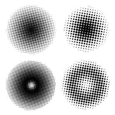 soyut noktalı resim arka planları bir dizi