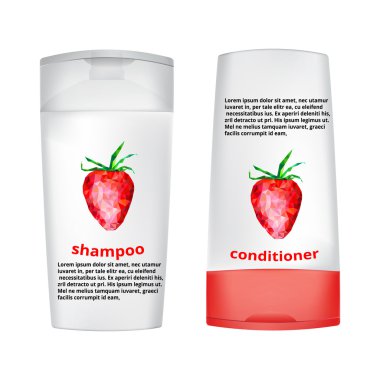 Tasarım şişe için şampuan, saç kremi