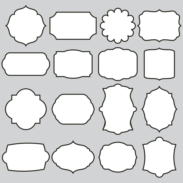 Ensemble de cadres vectoriels — Image vectorielle