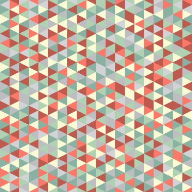 Dikişsiz retro geometrik desen