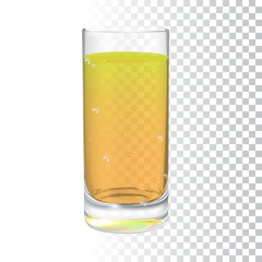 gerçekçi vektör bardak limonata 