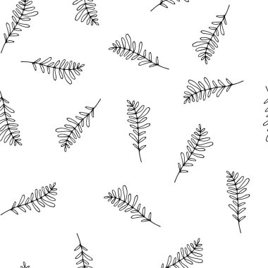 Elle çizilmiş çiçeksiz desen