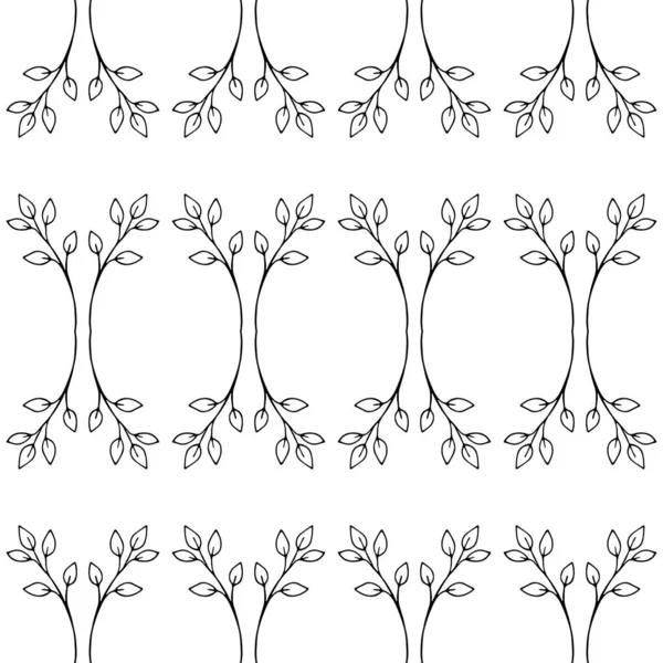 Botanische Bloemen Naadloos Patroon — Stockvector