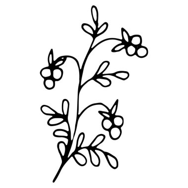 El Kaplama Çiçek elementi. Çiçekli el sosyal medya hikayesi için karalama ikonu çizdi