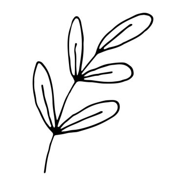 El yapımı bitki. Moda soyut organik ve grafik ögesi