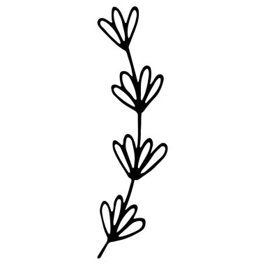 Vurgulama Simgesini gizle. Sosyal medya hikayesi için çiçek el çizimi simgesi