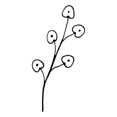 El çizimi çiçek karalaması