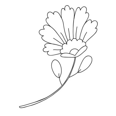 Sosyal ağ haber simgesi. Çiçek Tasarım Elementi