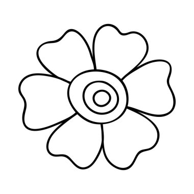 Fotoğraf kitabı dekorasyonu için el çizimi çiçek karalama ögesi