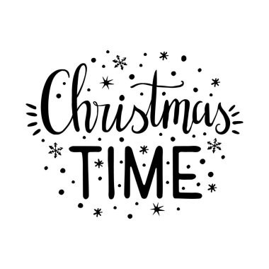 El Yazması Mürekkep Mektubu. Kaligrafik ve tipografik tasarım öğesi. El çizimi Harfler - Noel Zamanı