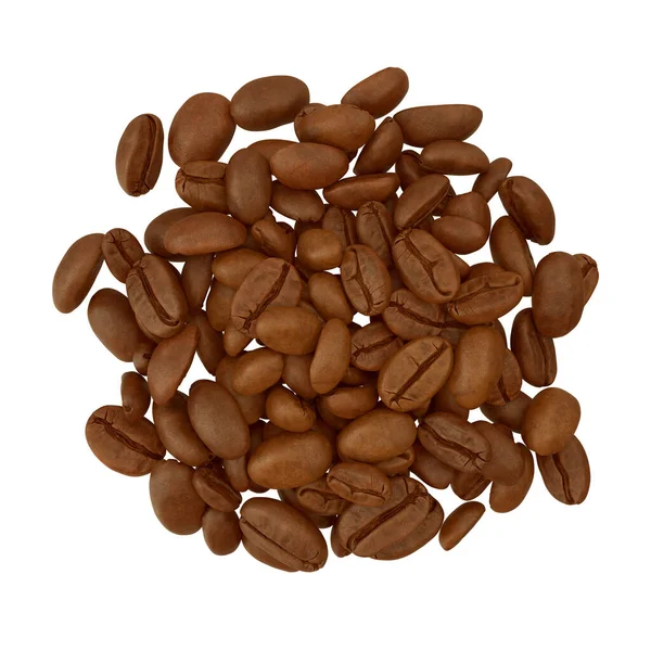 Roasted Coffee Beans Isolated White Illustration — Stock Photo, Image