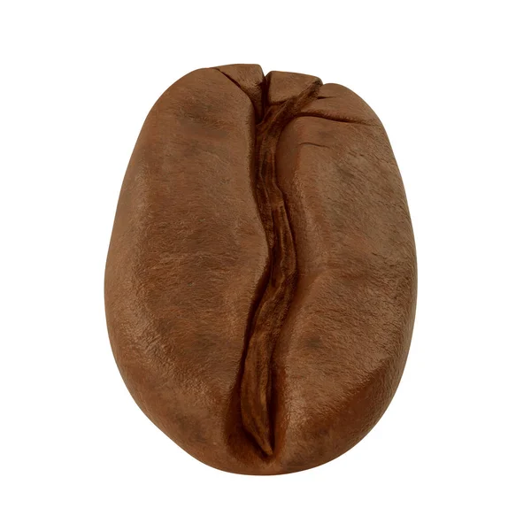 Gros Plan Coffee Bean Sur Fond Blanc Illustration — Photo