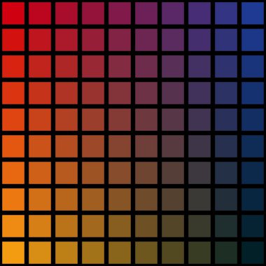 renkli arka plan, gökkuşağı kareler, Mozaik, siyah