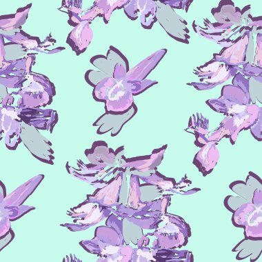 bahar çiçekleri ile Seamless Modeli