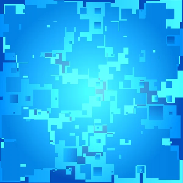 Modré pozadí čtverce — Stockový vektor