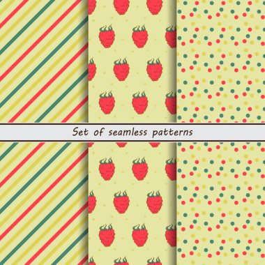 sea buckthornset of seamless patterns, sea buckthorn,