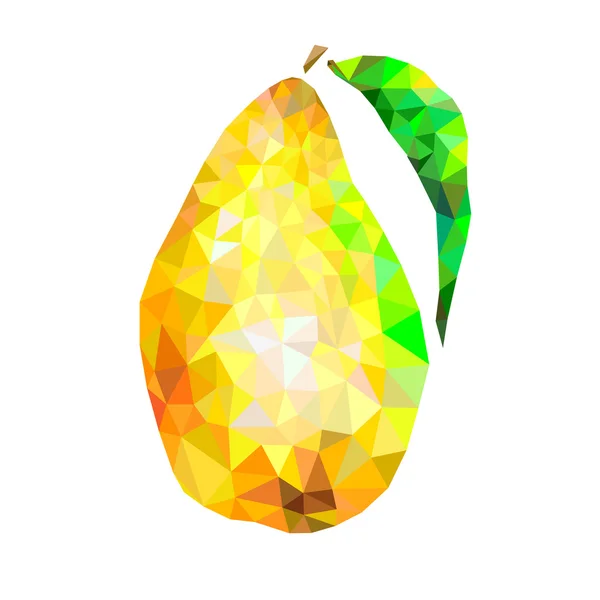 Abstract pear triangles on a white background — Stock Vector