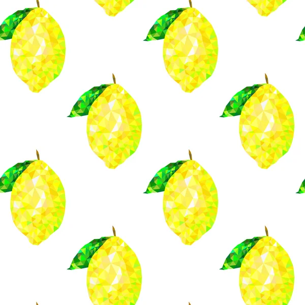Padrão sem costura com triângulos de limão em um fundo branco, abstrato —  Vetores de Stock