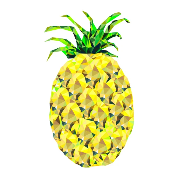 Streszczenie ananas trójkąty na białym tle, — Wektor stockowy