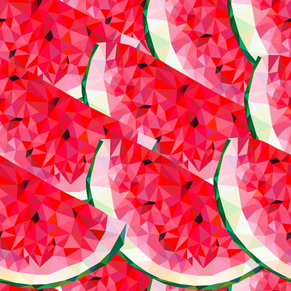Motif sans couture avec triangles de pastèque — Image vectorielle