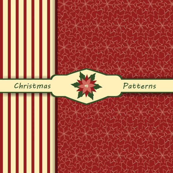 Patrons de Noël de motifs de couleurs sans couture, Noël, nouvelle année, rayures — Image vectorielle