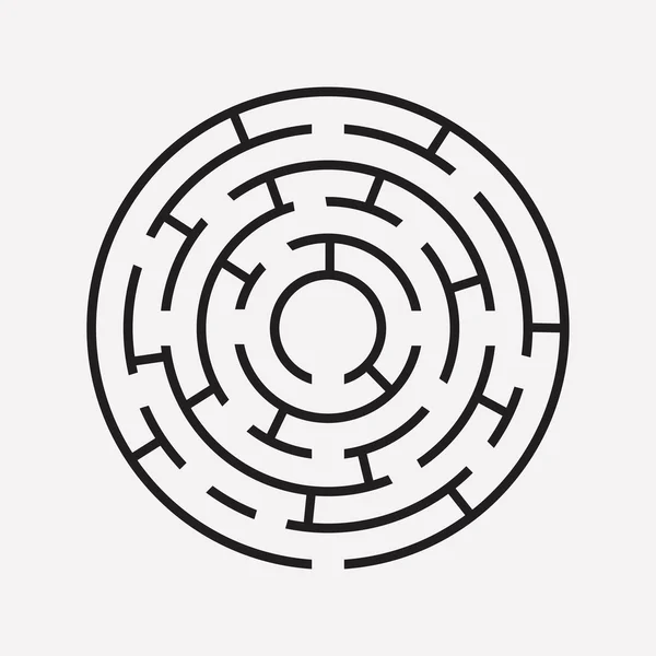 Beyaz dairesel labirent bulmaca