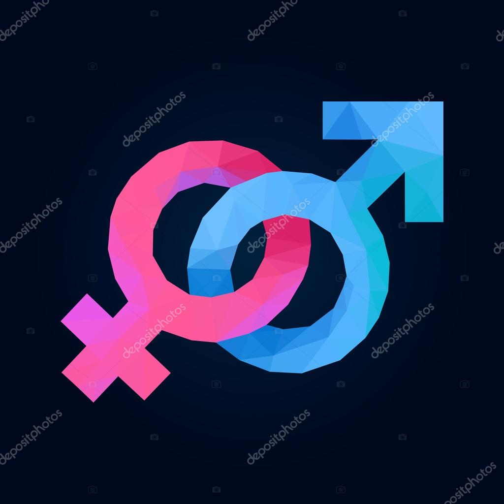 Gender mark of Venus mirror shield Mars Heterosexual dark