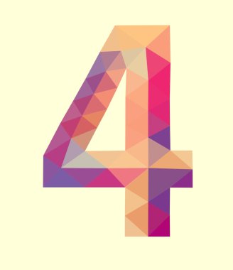 poli çokgen sayı rakam dört düşük