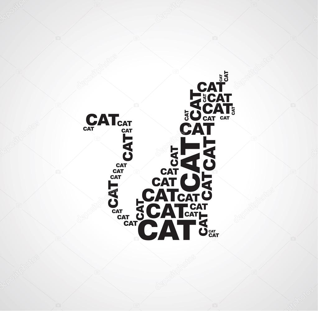 Cote consist of the word cat black on a white background