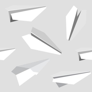 desen bir kağıt uçak oyuncak origami beyaz o sorunsuz dokusuna