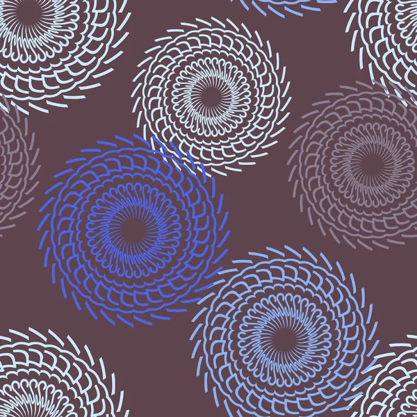 Motif motif sans couture fond motifs circulaires sur une viole — Image vectorielle