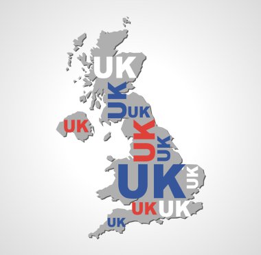 İngiltere'de kendi bayrağı rengini kontur ülkenin denilen