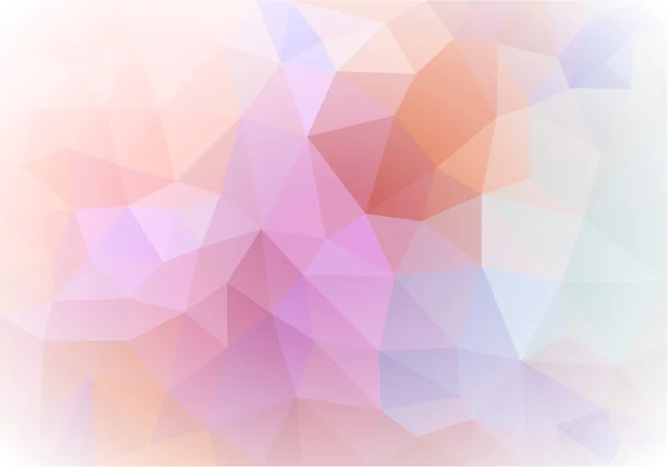 Polígono vector abstracto con blanco vignetting tono rosa — Vector de stock