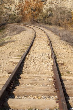 Tren yolu güzergahı. Arganda 'da tren rayları