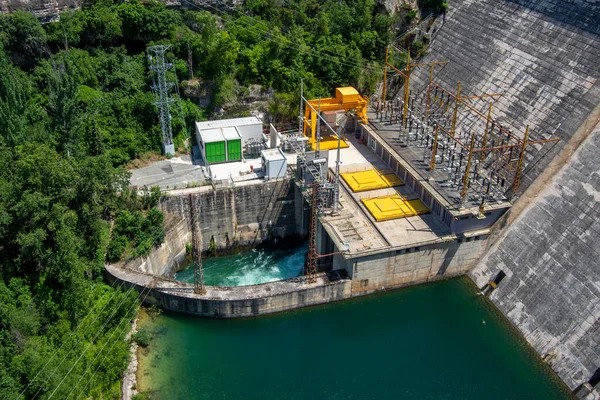 Structuur Van Buenda Dam Cuenca Castilla Mancha Spanje — Stockfoto
