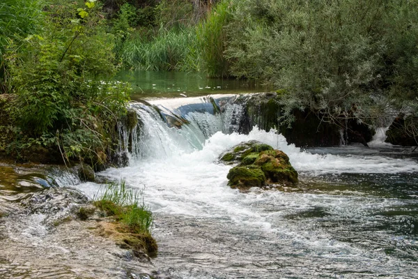 Водоспад Річці Гуадіела Кастилії — стокове фото