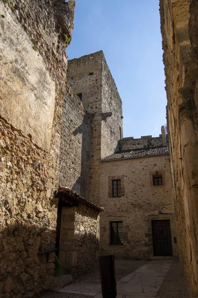 Schloss Der Historischen Stadt Pedraza Segovia Kastilien Und Len — Stockfoto