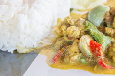 Yeşil köri tavuk tarifleri ile. Tayland Gıda