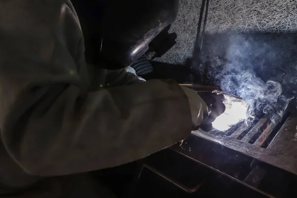 Vonken Licht Van Het Werk Het Beeld Het Mogelijk Handen — Stockfoto